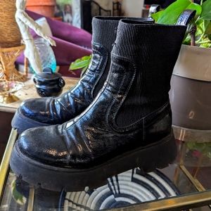 Patent Leather Boots